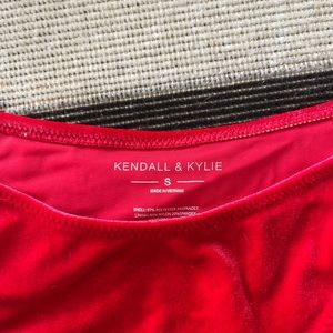 Kendall & kylie red velvet swim suit